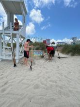 Beach Toy Box Install