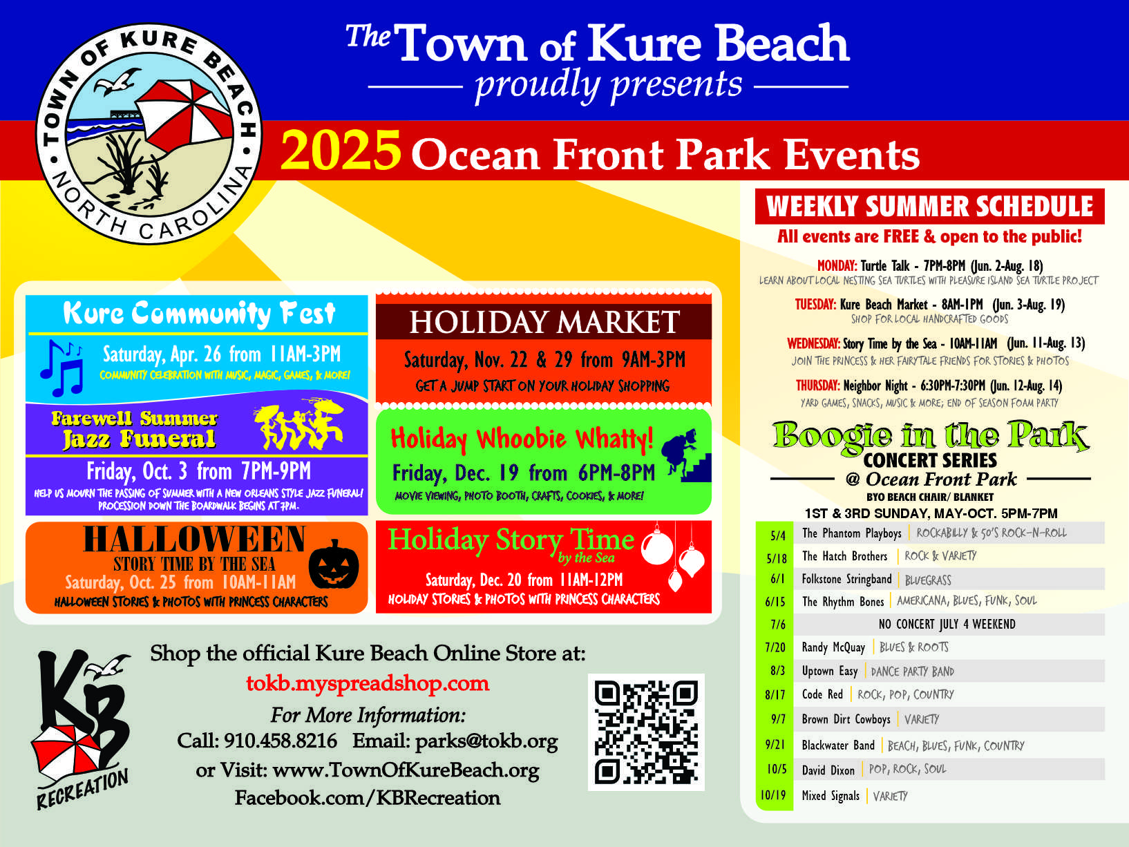 2025 Ocean Front Park Event Schedule