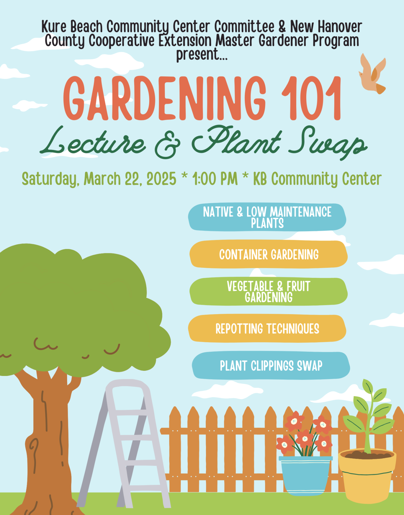 Gardening 101 lecture and plant swap details