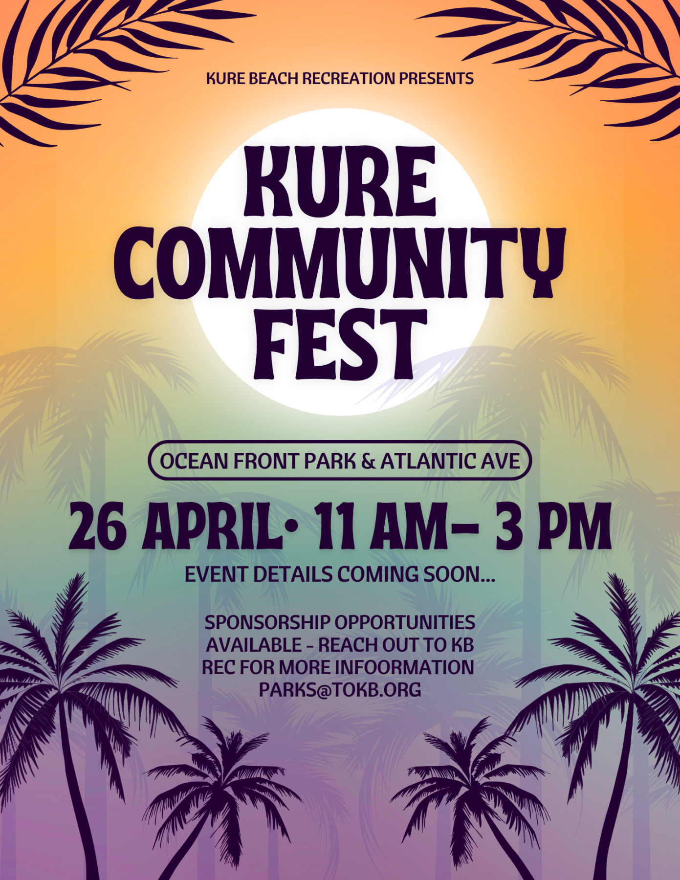 Save the Date flyer for Kure Community Fest